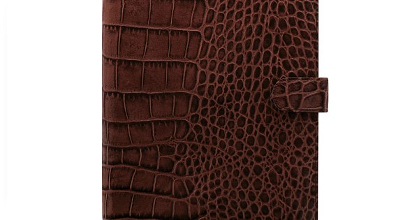 Filofax Classic Croc Chestnut A5 Organizer | Appelboom.com